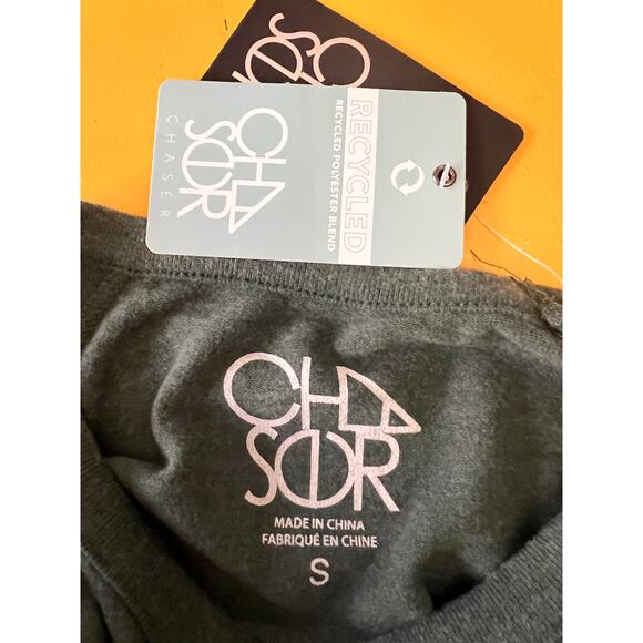 Chaser California Forever Long Sleeve Crew Neck Pullover Sweater Green S NWT - Picture 4 of 5